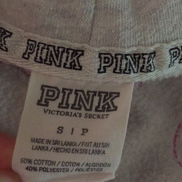 Victoria secret pink sequin Zip hoodie see all pics please Size Small - Picture 4 of 16